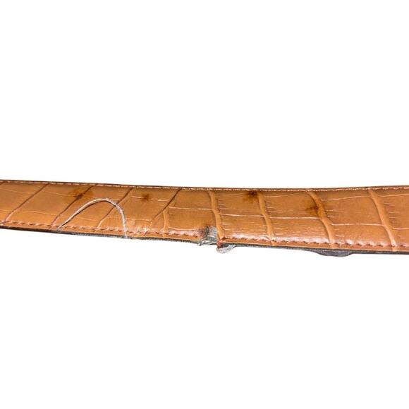 Vintage 90s Western Style Cowgirl Belt Reversible Brown and Black Size Medium